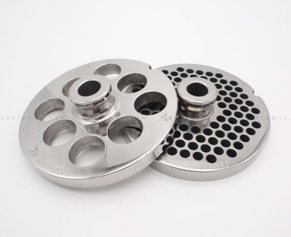 Piastre per tritacarne inox TC22 TC32 con fori di varie misure
