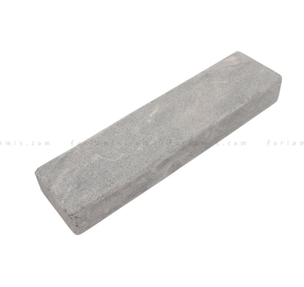 Pietra per affilare color grigio, forma parallelepipedo, grana fine